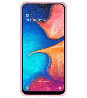 Color TPU Hoesje voor Samsung Galaxy A20 Roze