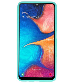 Color TPU Hoesje voor Samsung Galaxy A20 Turquoise