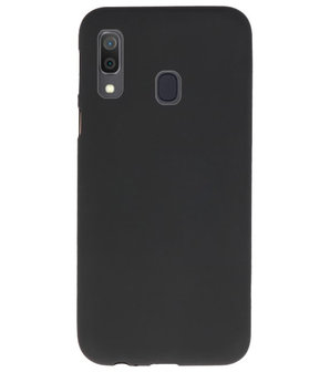 Color TPU Hoesje voor Samsung Galaxy A30 Zwart