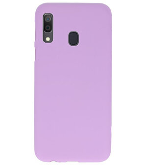 Color TPU Hoesje voor Samsung Galaxy A30 Paars