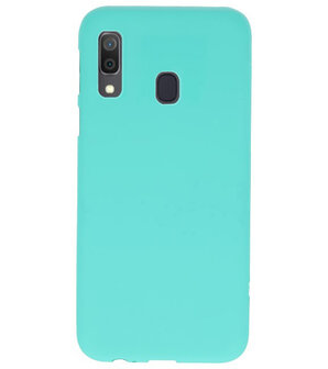 Color TPU Hoesje voor Samsung Galaxy A30 Turquoise
