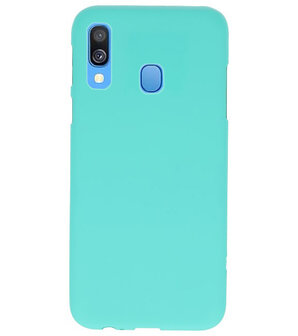 Color TPU Hoesje voor Samsung Galaxy A40 Turquoise