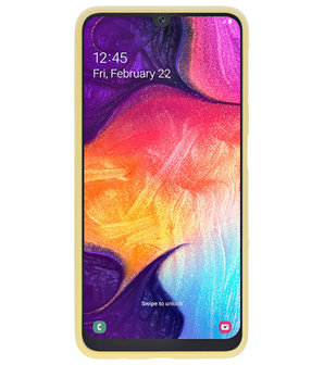 Color TPU Hoesje voor Samsung Galaxy A50 Geel