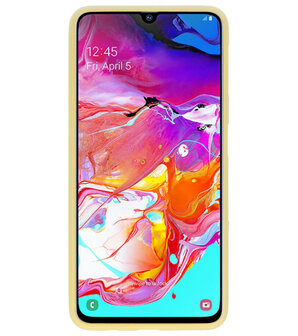 Color TPU Hoesje voor Samsung Galaxy A70 Geel