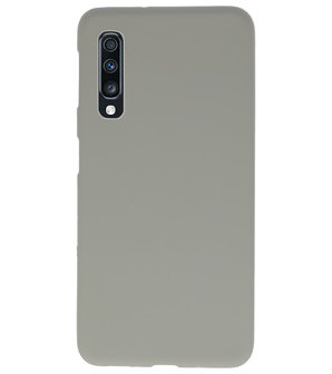 Color TPU Hoesje voor Samsung Galaxy A70 Grijs