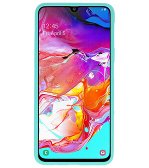 Color TPU Hoesje voor Samsung Galaxy A70 Turquoise