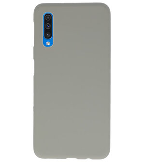 Color TPU Hoesje voor Samsung Galaxy A50 Grijs