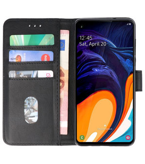 Bookstyle Wallet Cases Hoesje voor Samsung Galaxy A60 Zwart