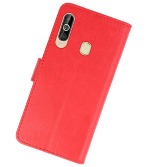 Bookstyle Wallet Cases Hoesje voor Samsung Galaxy A60 Rood