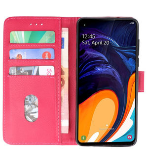 Bookstyle Wallet Cases Hoesje voor Samsung Galaxy A60 Roze
