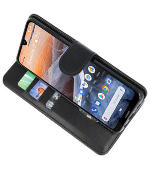 Bookstyle Wallet Cases Hoesje voor Nokia 3.2 Zwart