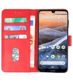 Bookstyle Wallet Cases Hoesje voor Nokia 3.2 Rood