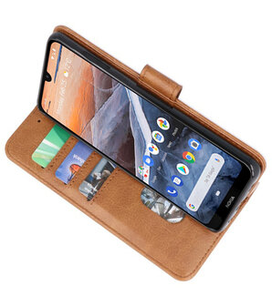 Bookstyle Wallet Cases Hoesje voor Nokia 3.2 Bruin