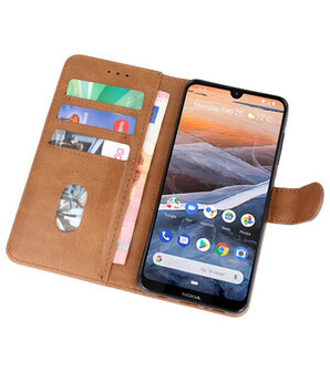 Bookstyle Wallet Cases Hoesje voor Nokia 3.2 Bruin