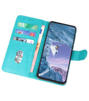 Bookstyle Wallet Cases Hoesje voor Nokia X71 Groen