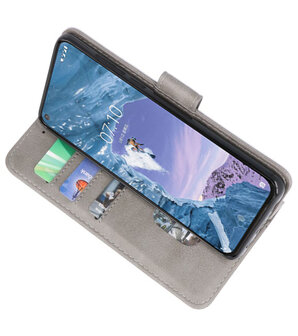 Bookstyle Wallet Cases Hoesje voor Nokia X71 Grijs