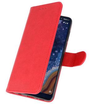 Bookstyle Wallet Cases Hoesje voor Nokia 9 PureView Rood