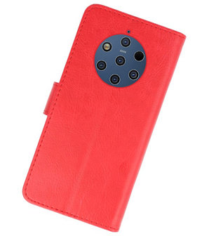 Bookstyle Wallet Cases Hoesje voor Nokia 9 PureView Rood