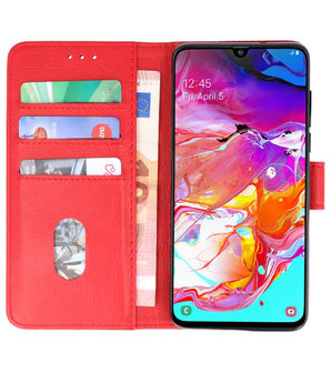 Bookstyle Wallet Cases Hoesje voor Samsung Galaxy A70 / A70s Rood