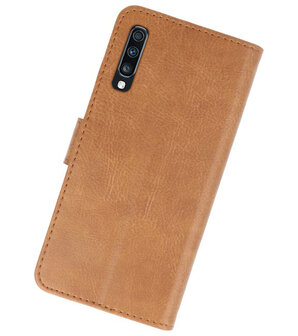 Bookstyle Wallet Cases Hoesje voor Samsung Galaxy A70 / A70s Bruin