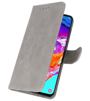 Bookstyle Wallet Cases Hoesje voor Samsung Galaxy A70 / A70s Grijs