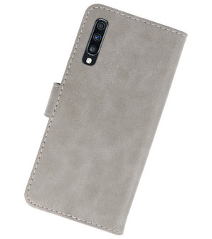 Bookstyle Wallet Cases Hoesje voor Samsung Galaxy A70 / A70s Grijs