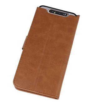 Bookstyle Wallet Cases Hoesje voor Samsung Galaxy A80 / A90 Bruin