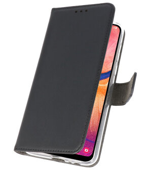 Wallet Cases Hoesje voor Samsung Galaxy A20 Zwart