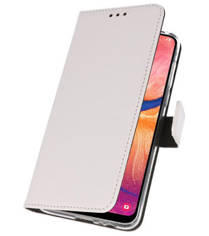 Wallet Cases Hoesje voor Samsung Galaxy A20 Wit