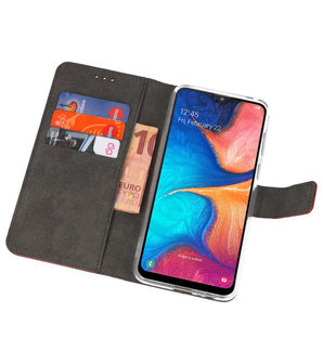 Wallet Cases Hoesje voor Samsung Galaxy A20 Bruin