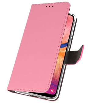 Wallet Cases Hoesje voor Samsung Galaxy A20 Roze