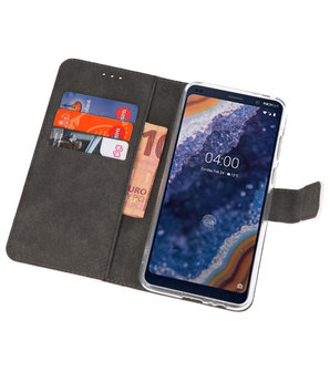 Wallet Cases Hoesje voor Nokia 9 PureView Wit