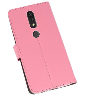 Wallet Cases Hoesje voor Nokia 4.2 Roze