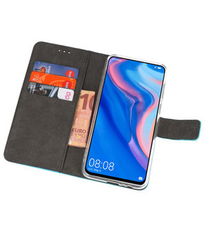 Wallet Cases Hoesje voor Huawei P Smart Z Blauw