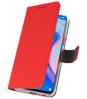 Wallet Cases Hoesje voor Huawei P Smart Z Rood