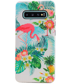 Flamingo Design Hardcase Backcover voor Samsung Galaxy S10