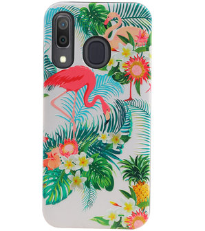 Flamingo Design Hardcase Backcover voor Samsung Galaxy A30