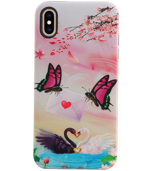 Vlinder Design Hardcase Backcover voor iPhone XS Max