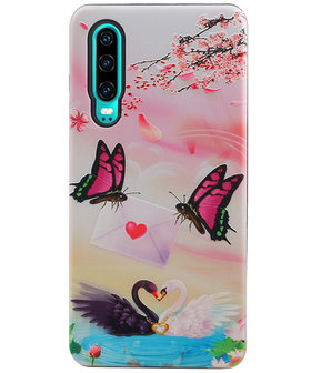 Vlinder Design Hardcase Backcover voor Huawei P30