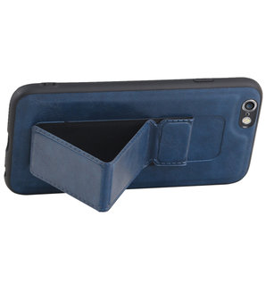 Grip Stand Hardcase Backcover voor iPhone 6 Blauw
