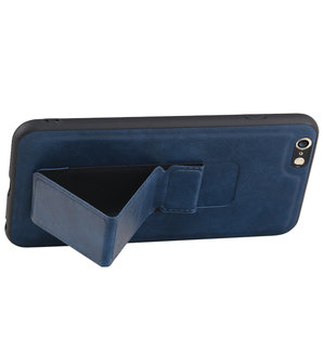 Grip Stand Hardcase Backcover voor iPhone 6 Plus Blauw