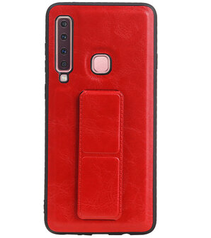 Grip Stand Hardcase Backcover voor Samsung Galaxy A9 (2018) Rood