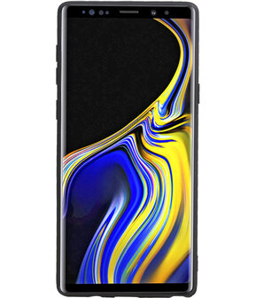 Grip Stand Hardcase Backcover voor Samsung Galaxy Note 9 Blauw