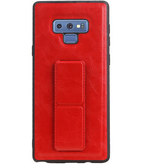 Grip Stand Hardcase Backcover voor Samsung Galaxy Note 9 Rood