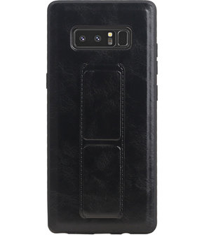 Grip Stand Hardcase Backcover voor Samsung Galaxy Note 8 Zwart