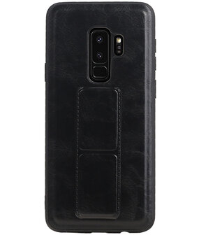 Grip Stand Hardcase Backcover voor Samsung Galaxy S9 Plus Zwart