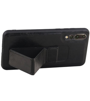 Grip Stand Hardcase Backcover voor Huawei P20 Pro Zwart