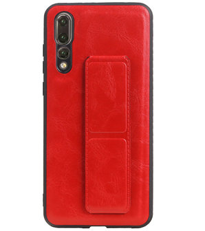 Grip Stand Hardcase Backcover voor Huawei P20 Pro Rood
