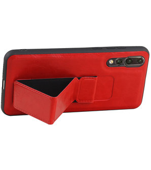 Grip Stand Hardcase Backcover voor Huawei P20 Pro Rood