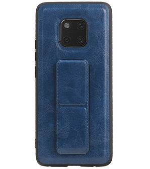 Grip Stand Hardcase Backcover voor Huawei Mate 20 Pro Blauw